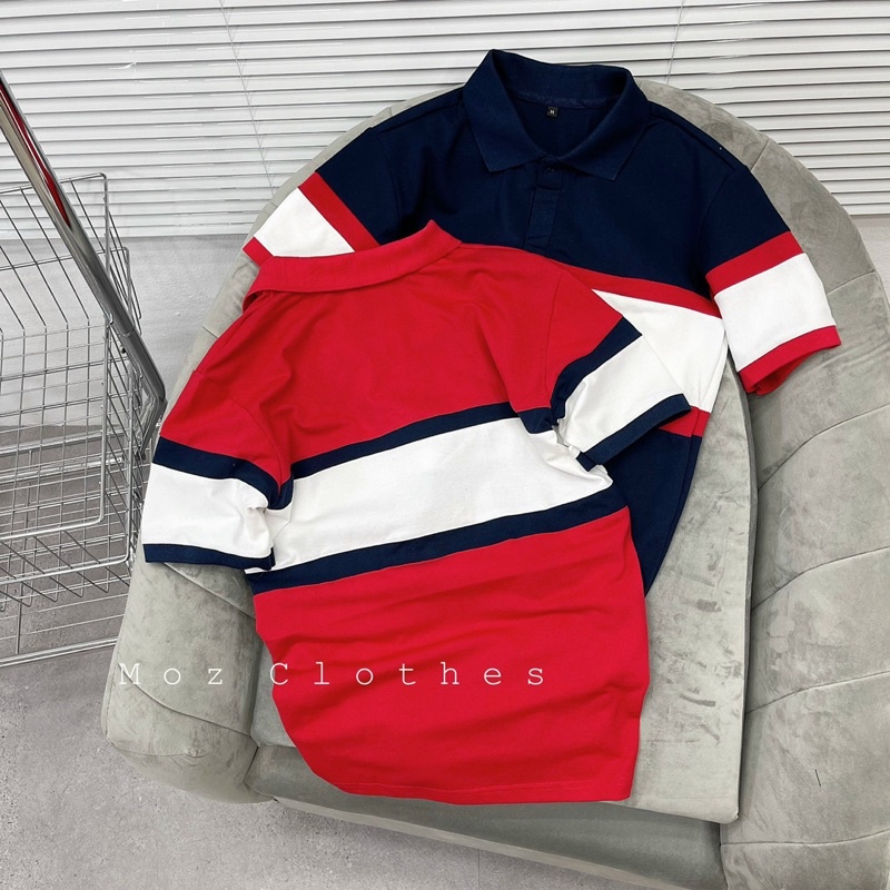 Áo polo, Áo polo cổ đức nữ Tommy chữ ký chất đẹp dày dặn, 2 màu trẻ trung cực hot