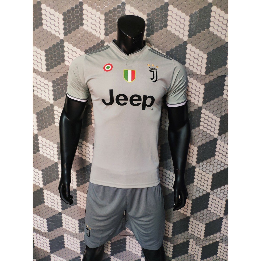 Quần áo bóng đá đồ đá banh JUVENTUS 2018-19 màu xám mới nhất