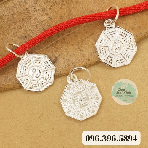 (S925) Bát Trận Đồ Treo - phụ kiện xâu vòng tay nam nữ, charm phối vòng tay phong thuỷ handmade tự làm