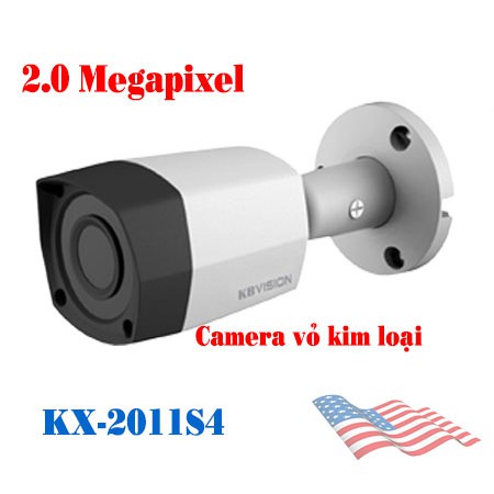 Camera KB VISION KX-A2011S4 2.0 Thân Kim Loại 2.0 Megapixel Hàng Chính Hãng KBVISION