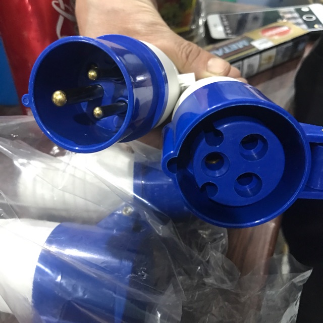 Bộ phích nối phích cắm 3 chấu