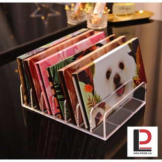 Kệ mica/ Giá để phấn mắt, khay acrylic đựng mỹ phẩm