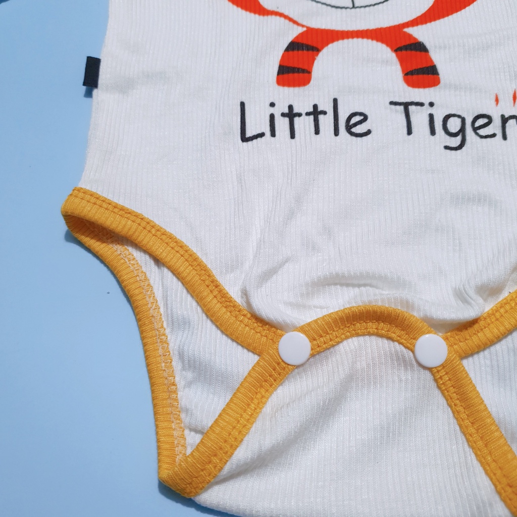 Set chip tay dài tặng kèm mũ cực xinh mẫu HỔ TIGER chất vải tăm lạnh mềm mát cho bé sơ sinh (4-10kg)