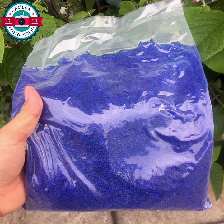 Hạt hút ẩm xanh đổi màu chống ẩm 500g Tặng 5 túi vải