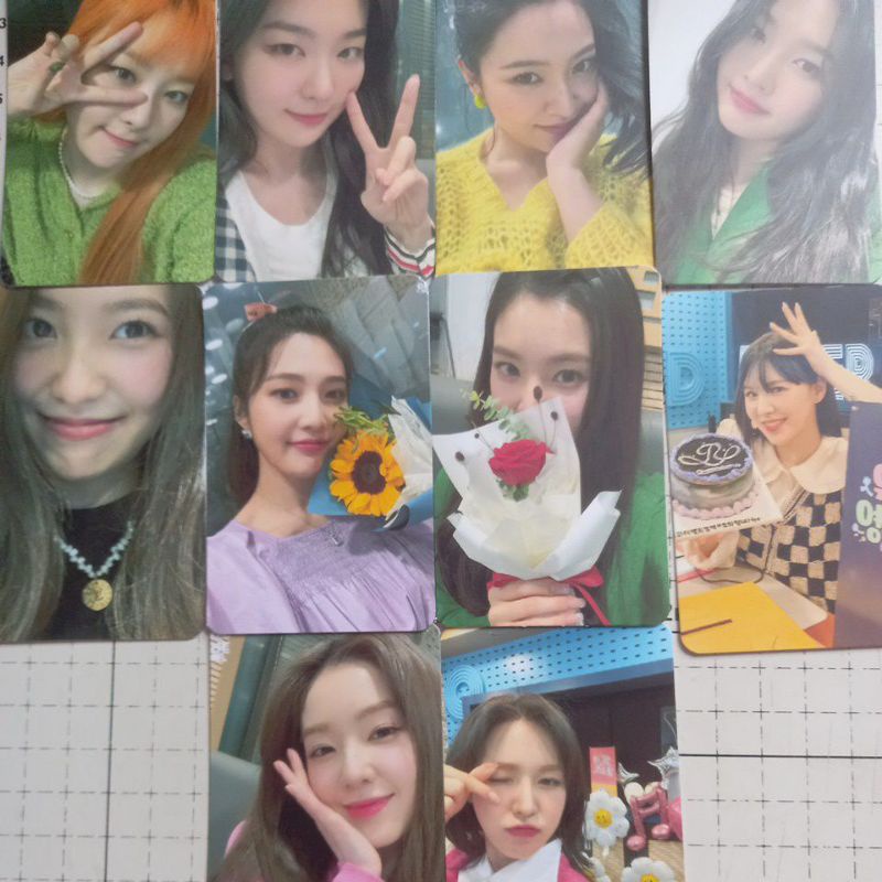 Set 10 card giấy bo góc in 2 mặt ảnh nhóm Red Velvet - Youngstreet selfie