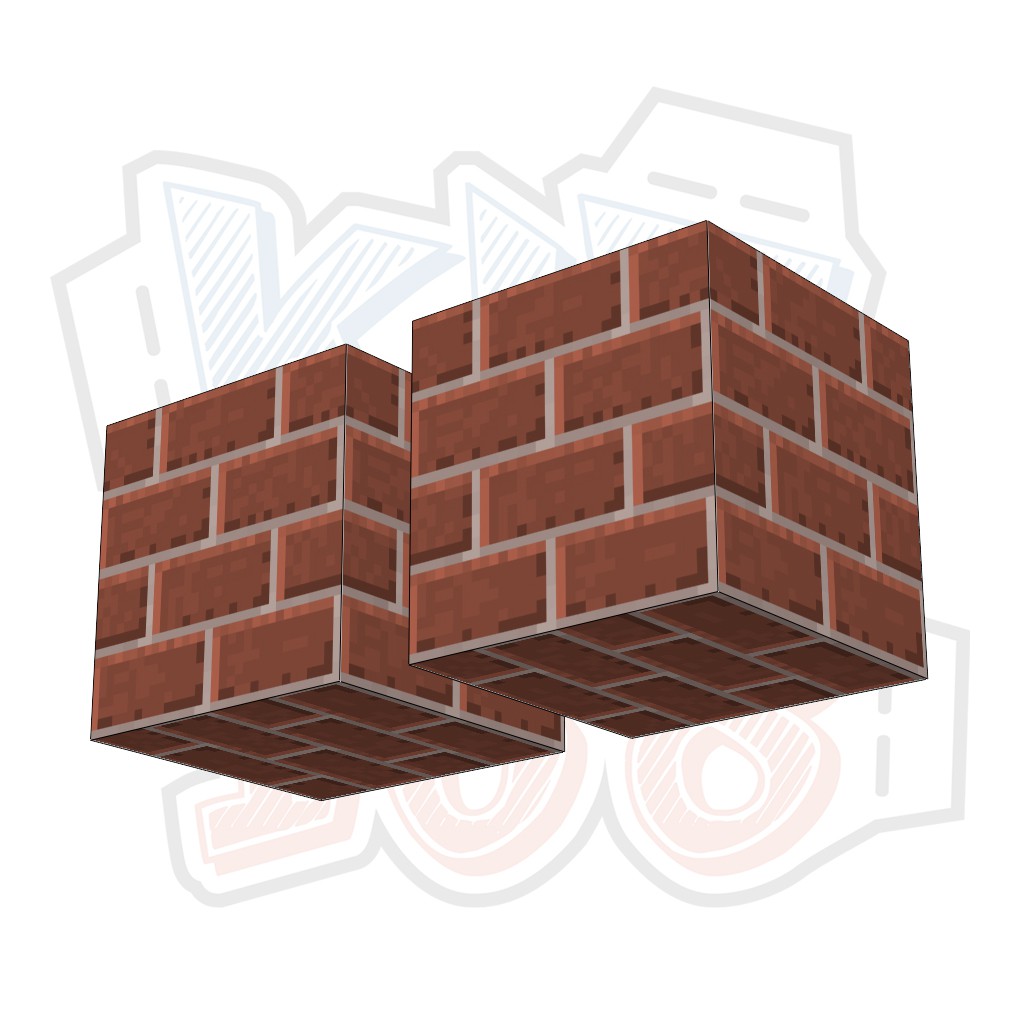 Mô hình giấy Minecraft BRICKS block