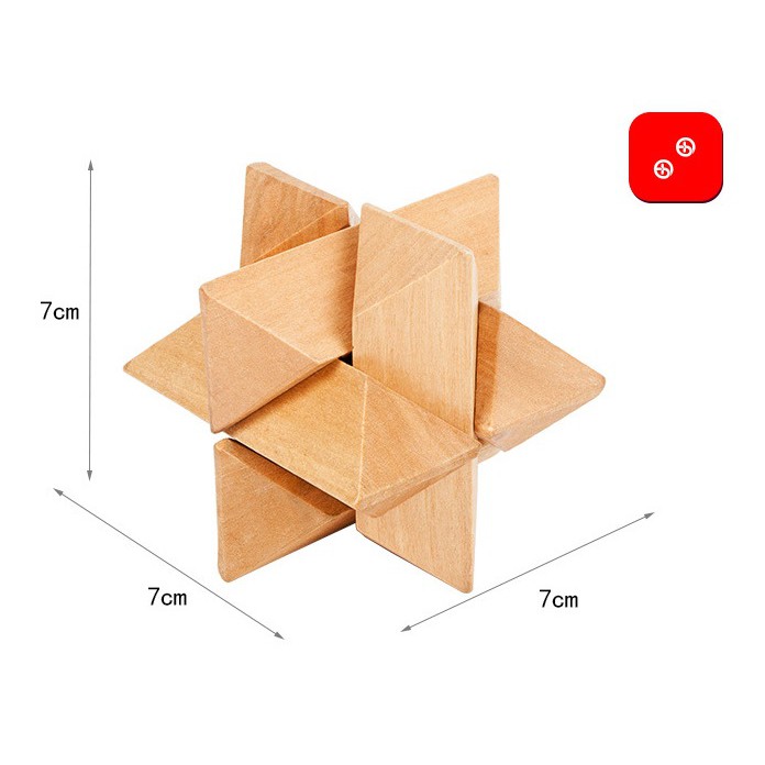 ✔️✔️ Trò chơi tháo lắp gỗ WOODEN PUZZLE - FN0704 - Trò chơi Trí tuệ, phát triển EQ, IQ ...