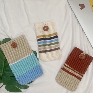 Túi đựng điện thoại len handmade
