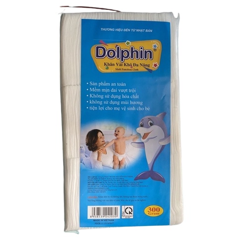 Khăn vải khô đa năng DOLPHIN (300gr/túi)