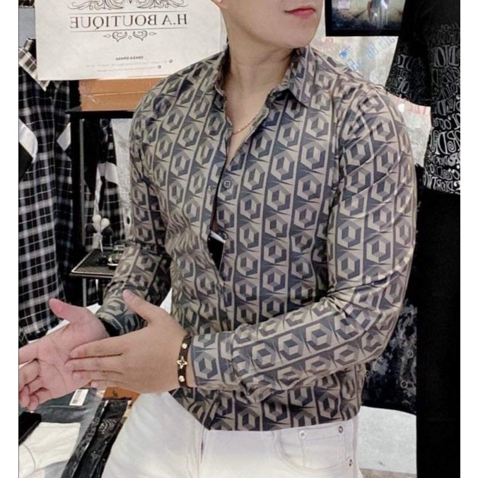 [SIÊU PHẨM]💥Áo sơ mi nam dài tay ❤️FREESHIP❤️ áo sơ mi kiểu hàn quốc họa tiết đẹp vải lụa thoáng mát | BigBuy360 - bigbuy360.vn