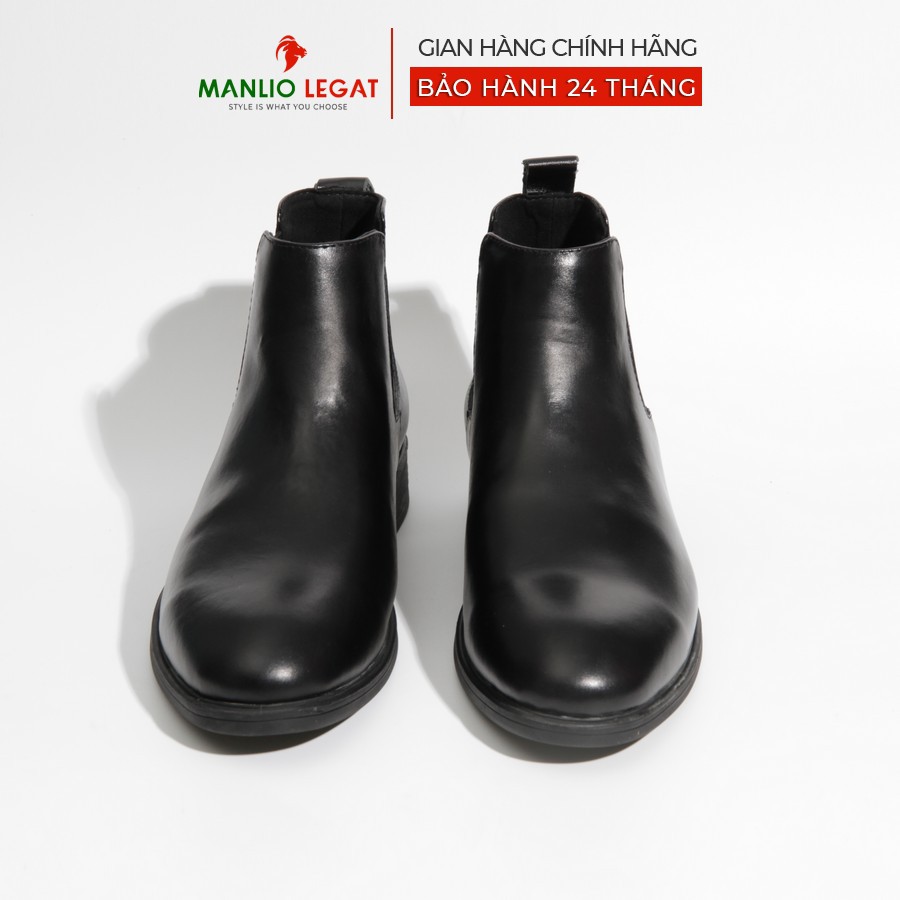 Giày Chelsea Boot nam da bò thật Manlio Legat màu đen G0061-B