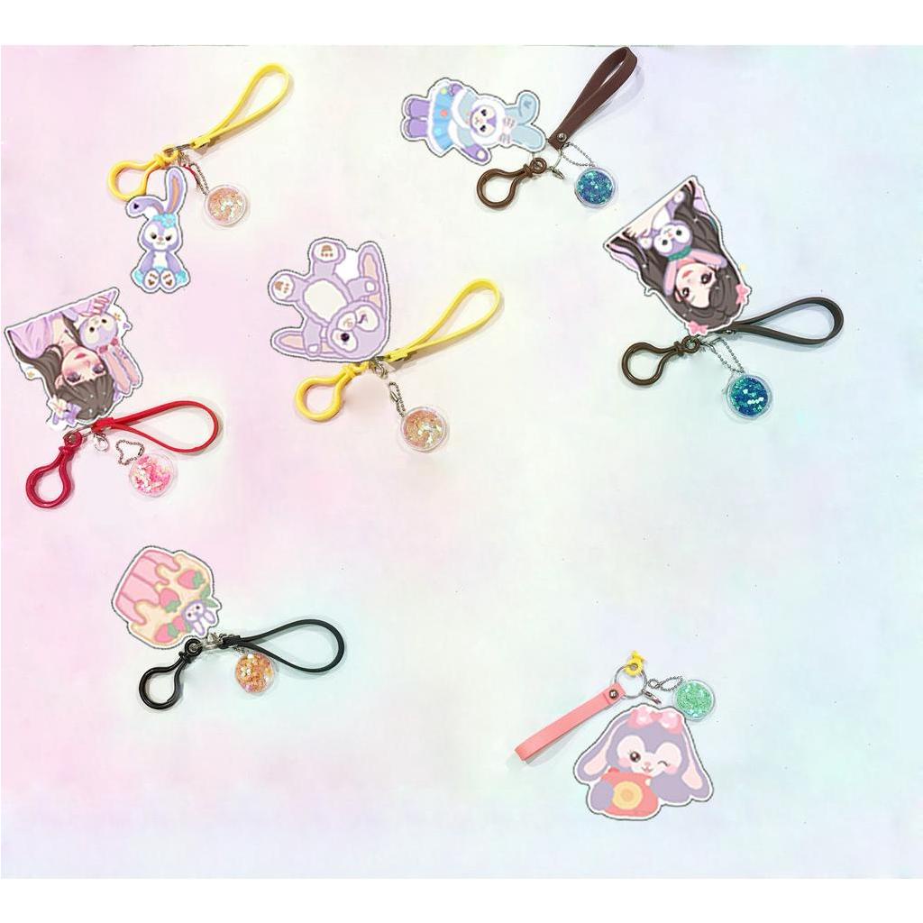 Móc khoá gấu dâu lotso thỏ stella cáo lina kim tuyến MKT4 hoa cúc GD cute dễ thương kpop thần tượng idol hoạt hình