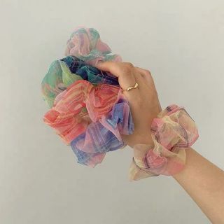 Combo 50 cột tóc scrunchies các mẫu