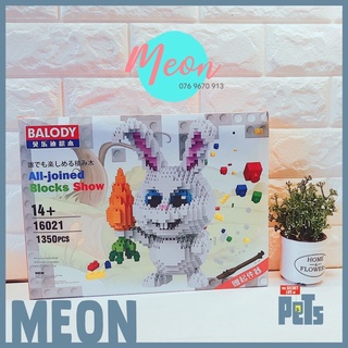 Mini Block | Đồ chơi xếp lego | - Snowball (Thỏ Bông tuyết trong Đẳng Cấp Thú Cưng -  Size XL (1350 pcs )