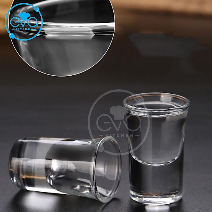 Hộp 6 Ly Thuỷ Tinh Nhỏ Dáng Ly Rượu Shot 20-34 Ml Deli EY3001 M2957