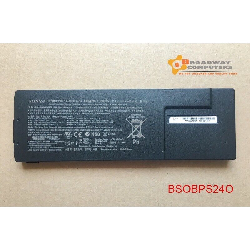 Pin Laptop Sony Vaio SVS13, SVS15, VPC-SA, VPC-SB, VPC-SD, VPC-SE VPCSA VPCSB VPCSC VPCSD VGP-BPS24 VPCSE VPCSA25GL