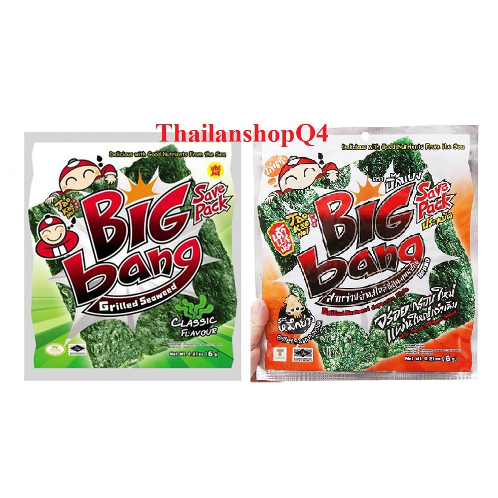 HCM- Rong biển Taokaenoi big bang gói 6gr Thái lan