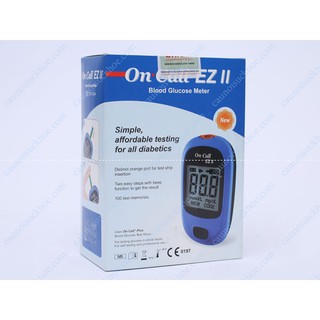 Máy đo tiểu đường on call ez ll + tặng 25 que thử