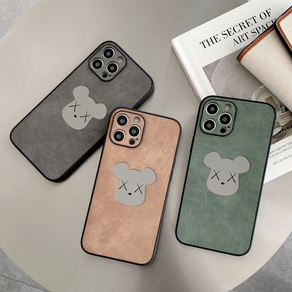 Ốp Điện Thoại Họa Tiết Gấu Hoạt Hình Cho iPhone 13 12 mini 11 pro max X XR XS max 8 7 plus SE 2020