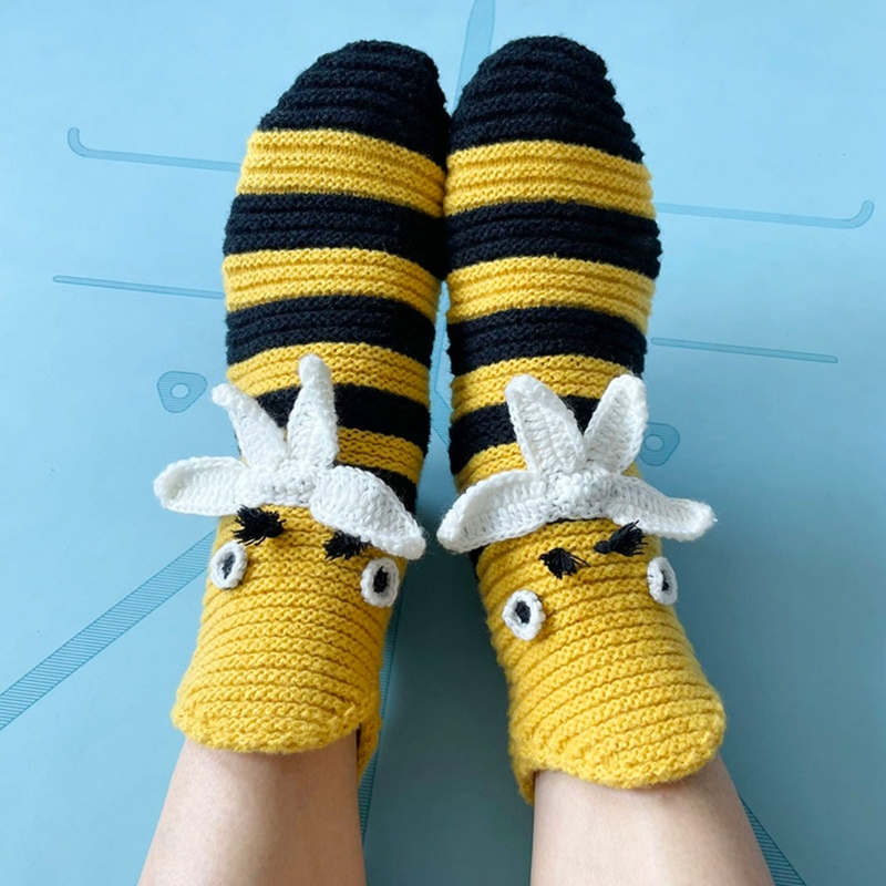 Tất Dệt Kim Hoạ Tiết Chú Ong Vui Nhộn Xinh Xắn