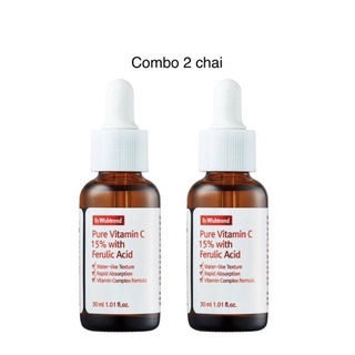 Combo 2 Chai Serum Trắng Da Mờ Thâm By Wishtrend Pure Vitamin C 15%