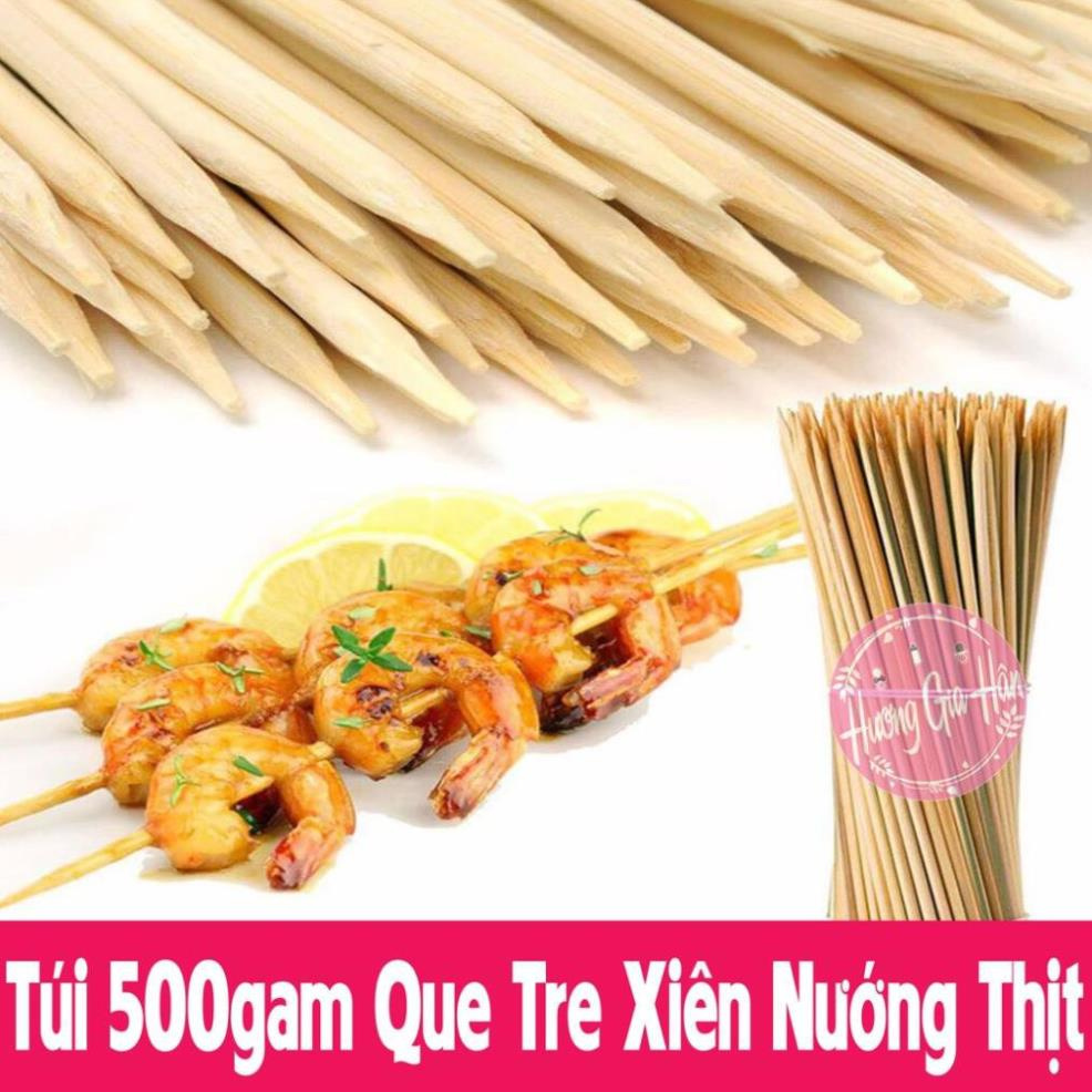 Que Tre Nhọn Xiên Nướng Thịt Túi 500gam