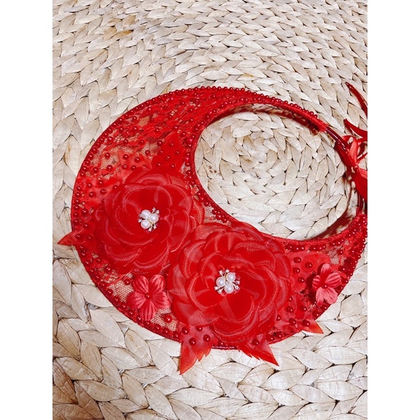 Mấn ren màu đỏ mã 09