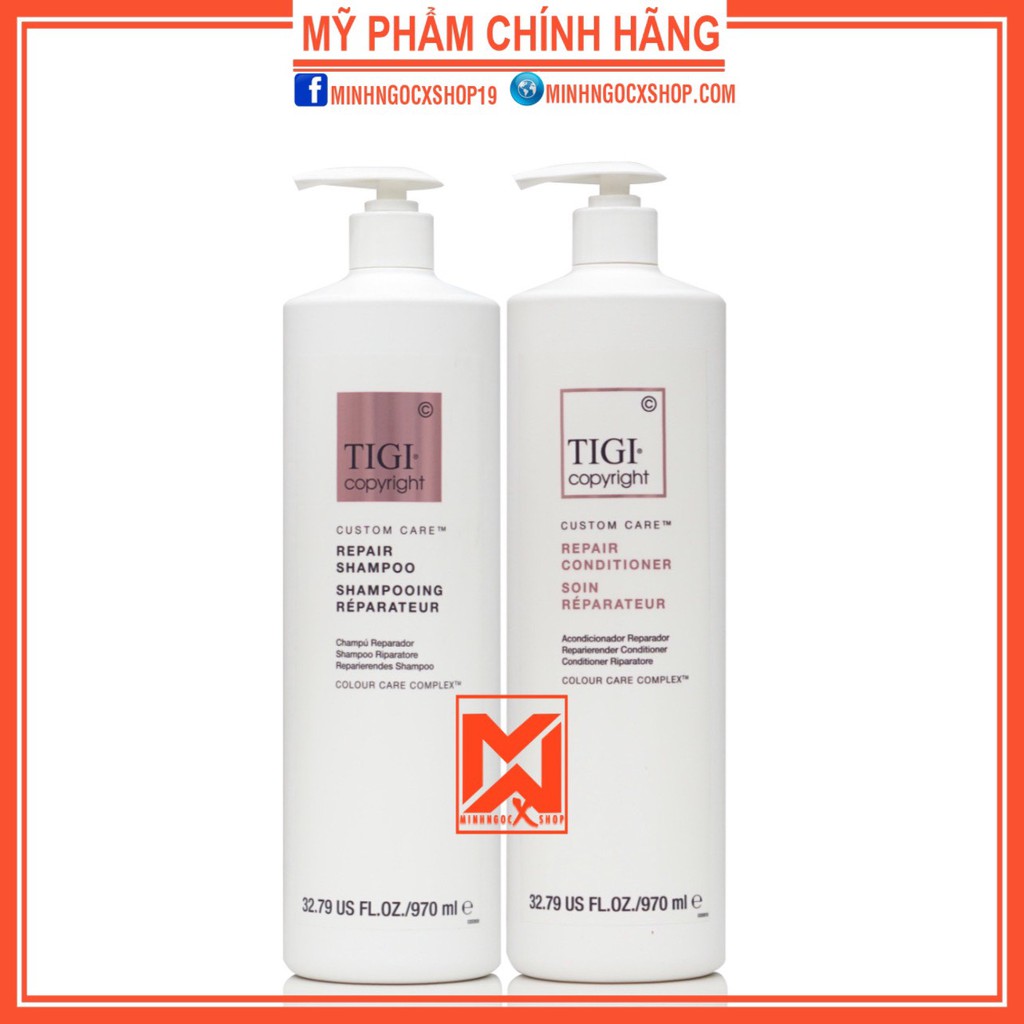 Dầu gội xả phục hồi TIGI COPYRIGHT REPAIR 970ml chính hãng