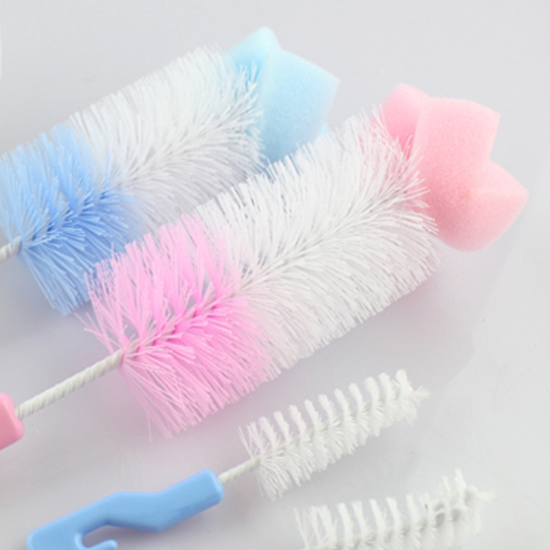 Set 2 cọ vệ sinh bình sữa xoay 360 độ đa năng tiện dụng