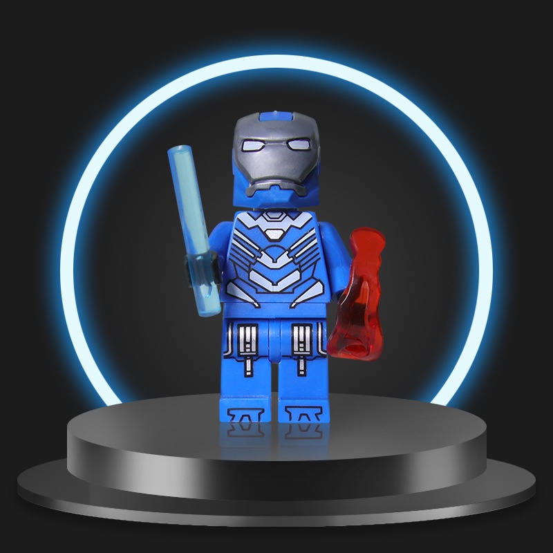 Set 8 Mô Hình Đồ Chơi Lắp Ráp Lego Nhân Vật Siêu Anh Hùng Iron Man