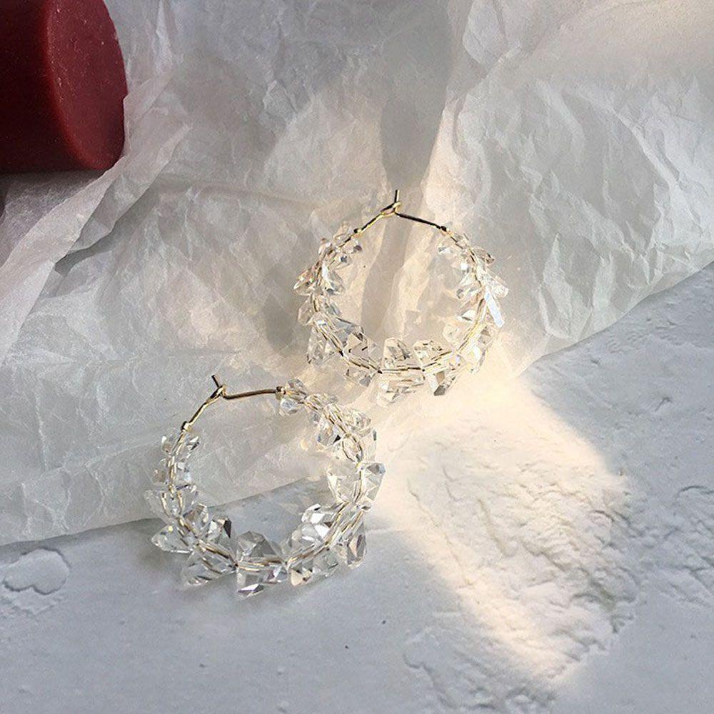 Hoa Tai Dáng Dài Hình Tròn Bằng Acrylic Thời Trang Cho Nữ|Trang Sức