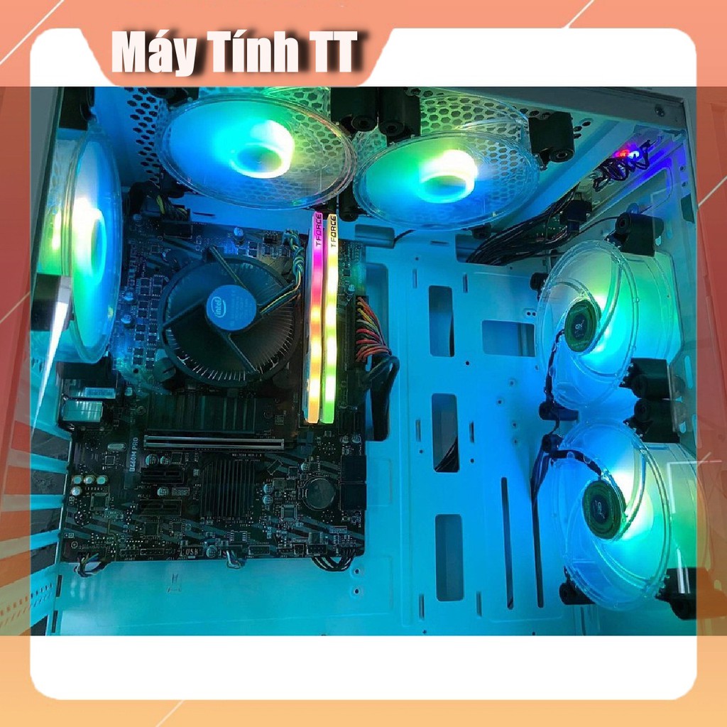 Combo quạt led , Fan led tản nhiệt - bộ 5 fan RGB Gnet-F100 dành cho máy tính PC - Máy Tính 2T