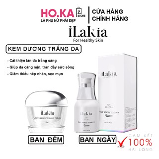 Kem dưỡng trắng da mặt tổ yến ilakia ban đêm trắng hồng tự nhiên, mờ thâm nám 30g korea hoka