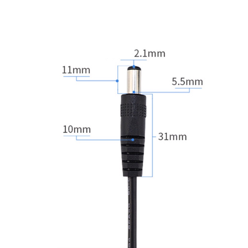 Bộ Dụng Cụ Nối Dài Dây Điện dc 5.5 * 2.1mm Sang 5.5 * 2.1mm 2.1mm Chuyên Dụng