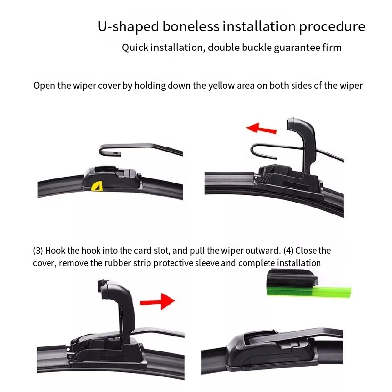 1 Cần Gạt Nước Cao Su Hình Chữ U Thông Dụng Cho Xe Hơi