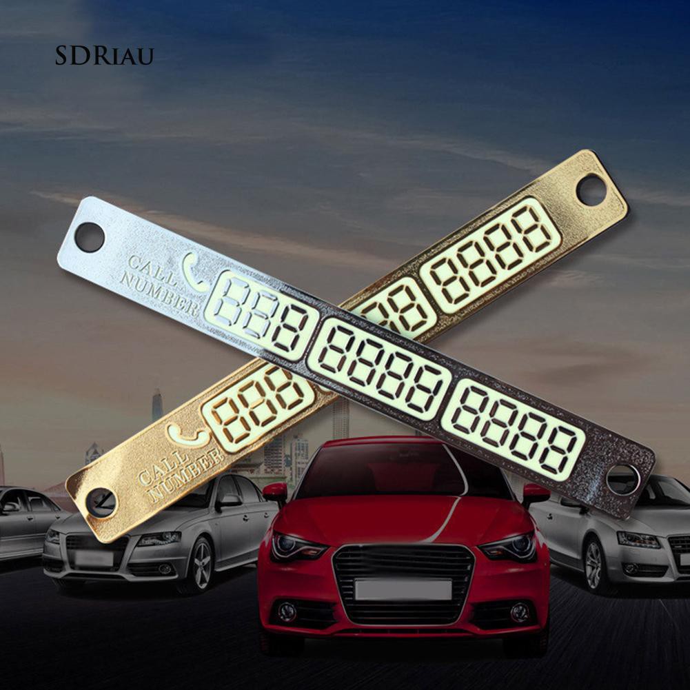 Tấm ghi số điện thoại phát quang có giác hút tiện dụng cho bãi đậu xe