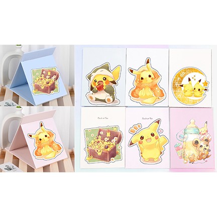 Gương gập totoro GGI3 doremon vô diện kero shiba sumikko chuột vàng gương 13*17cm Hoạt hình shin cậu bé bút chì