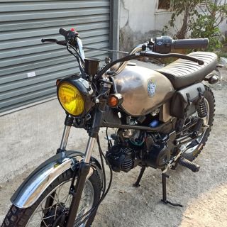 Pha Đèn Cafe Racer (Vàng) - Pha đèn Su GN - phù hợp với các dòng xe Classic : Cafe Racer, Tracker..