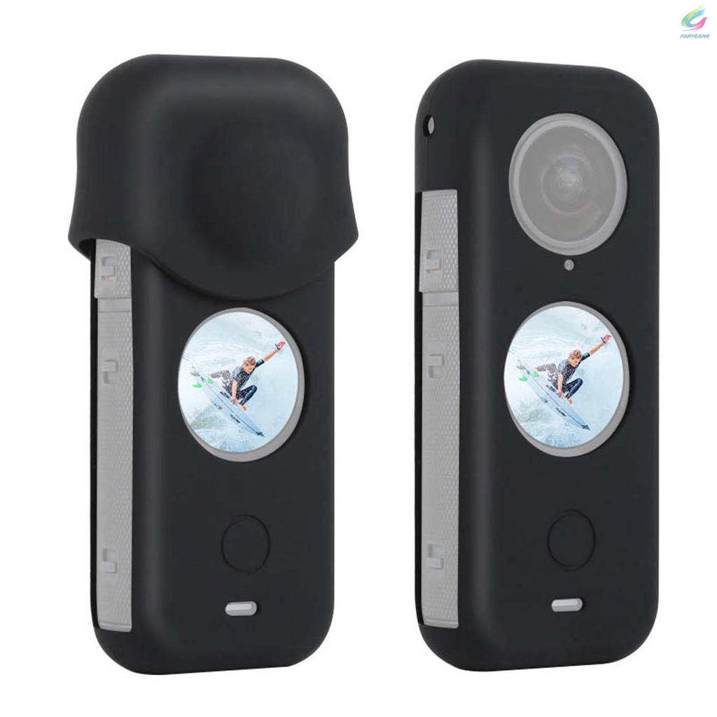PULUZ Vỏ Silicon Bảo Vệ Toàn Diện Chống Bụi Cho Camera Insta360 One X2 Panoramic