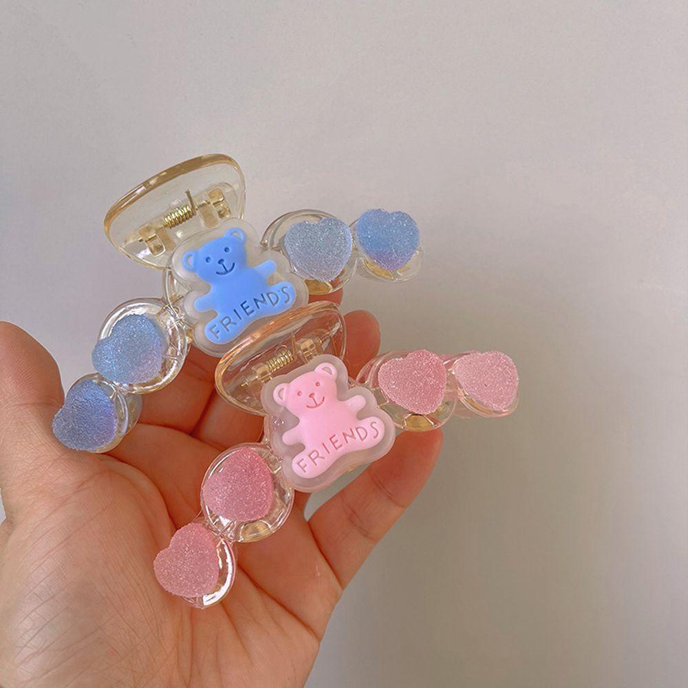 Kẹp Tóc Đuôi Ngựa Hình Trái Tim / Gấu Phong Cách Hàn Quốc Ngọt Ngào Cho Nữ