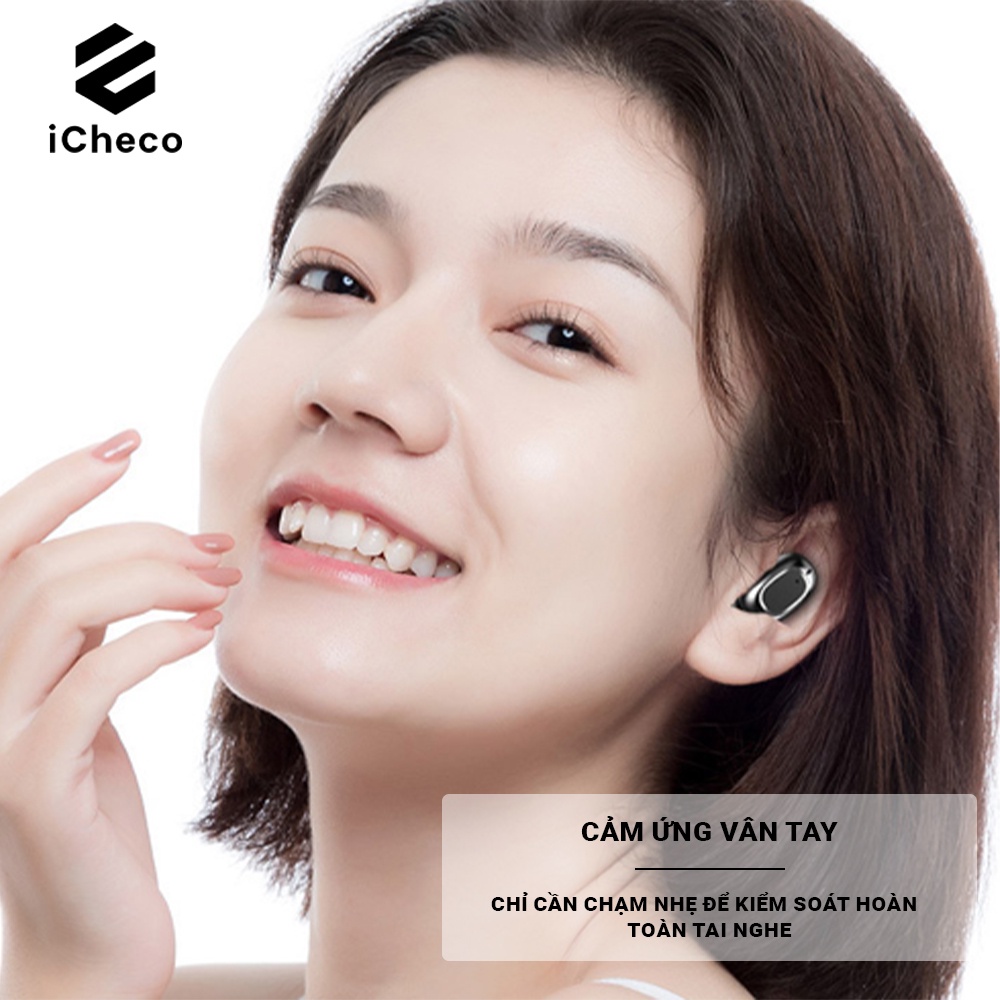 Tai nghe bluetooth không dây ICHECO TW01L nhét tai chống tiếng ồn màn hình gương tws