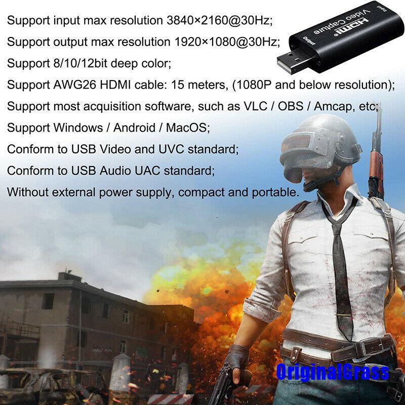 Đầu Đọc Thẻ Video Chuyển Đổi Hd Sang Type-C Usb 3.0 1080p | BigBuy360 - bigbuy360.vn