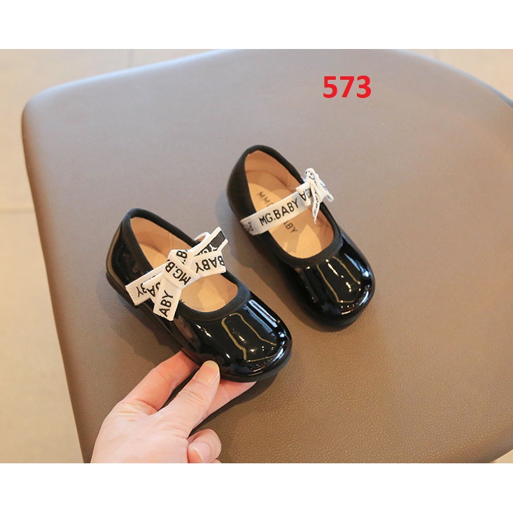 [Hà Xu shop] Giày búp bê đen 573 cho bé
