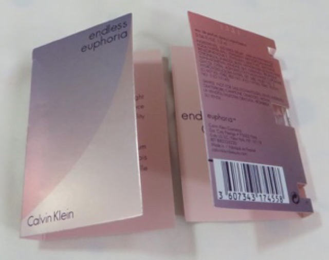 Nước hoa nữ ống xịt vial sample Calvin Klein - Endless Euphoria - Eau de Parfum Spray Vaporisateur 1.2mL