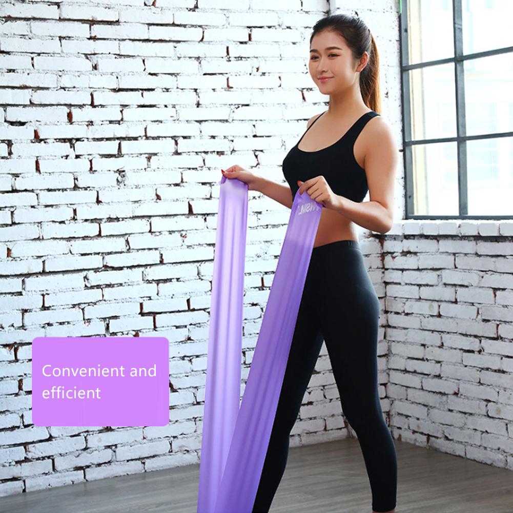 Yoga Kháng Band Thể dục Cao su Đàn hồi 150cm Dây đeo Phòng tập Pilates Đào tạo Đai duỗi