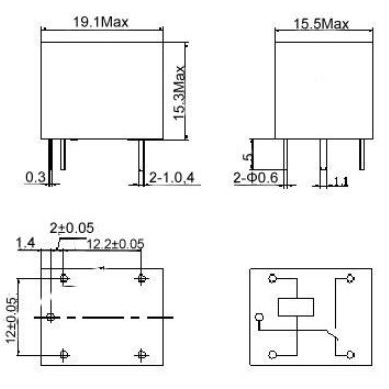 RELAY SONGLE 5 CHÂN 12V-10A SRD-12VDC-SL-C SPDT