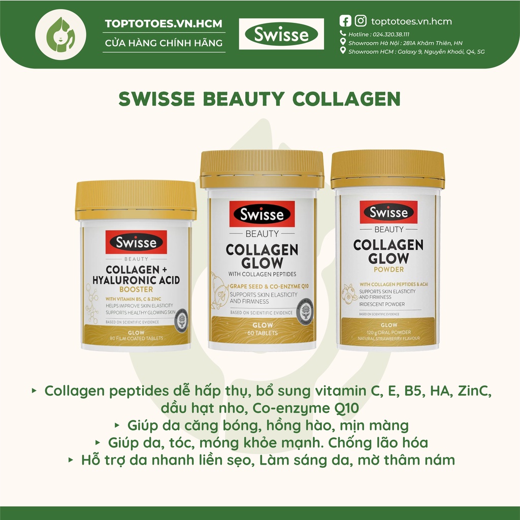 Viên Swisse Collagen Glow