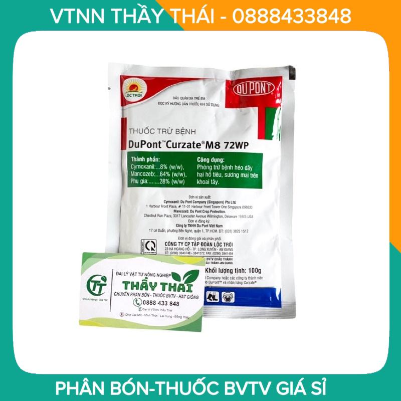 Dupont Curzate M8 100 gam, thuốc Phòng trừ bệnh sương mai hại dưa hấu, chết héo dây tiêu,vàng lá