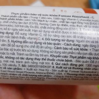 Vitamin C Forever Absorbent C 048 Flp