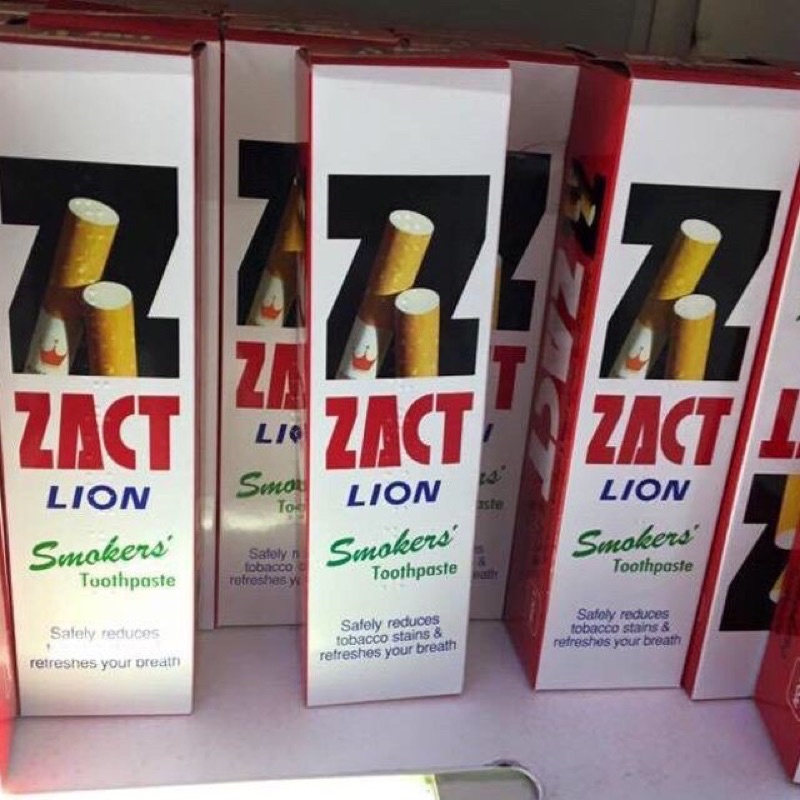 Kem Đánh Răng Zact Lion Thái Dành Cho Người Hút Thuốc 160g